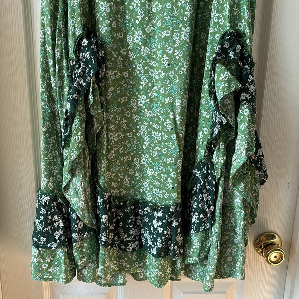 Double Side Slits Ruffled Maxi Skirt - Picture 14 of 16